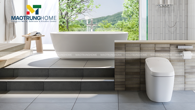 Chọn kích thước bồn cầu Inax cho phòng tắm vừa và lớn