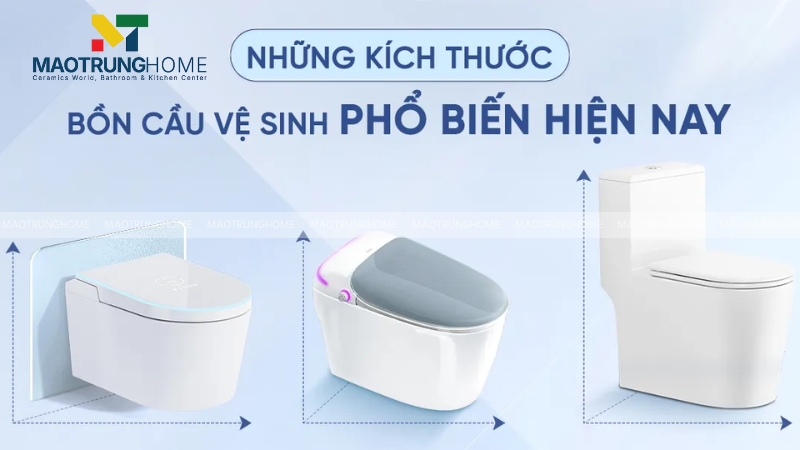 Đo đạc bồn cầu có 3 thông số kỹ thuật quan trọng