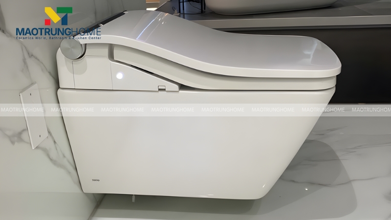 Mẫu bồn cầu treo tường TOTO CW522EA giúp giải phóng hoàn toàn mặt sàn