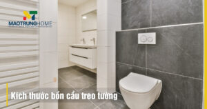 Kích thước bồn cầu treo tường