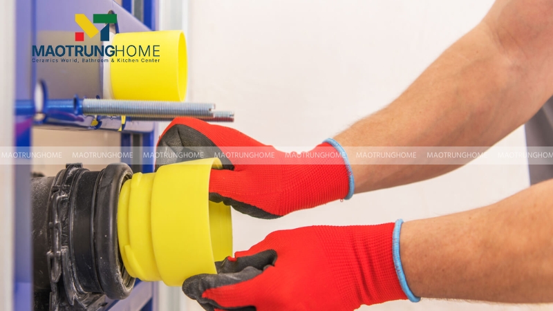 Bước 3: Lắp đặt đường ống thoát