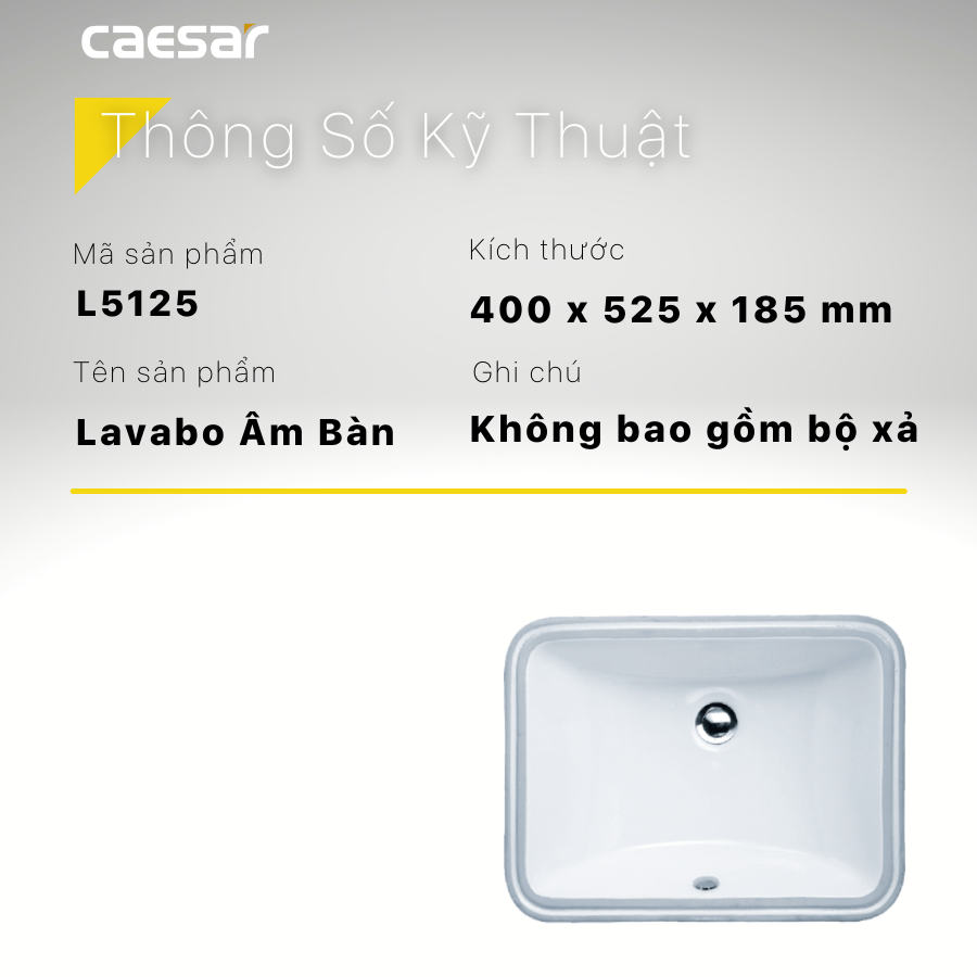 Lavabo Âm Bàn - L5125 - Ảnh 10