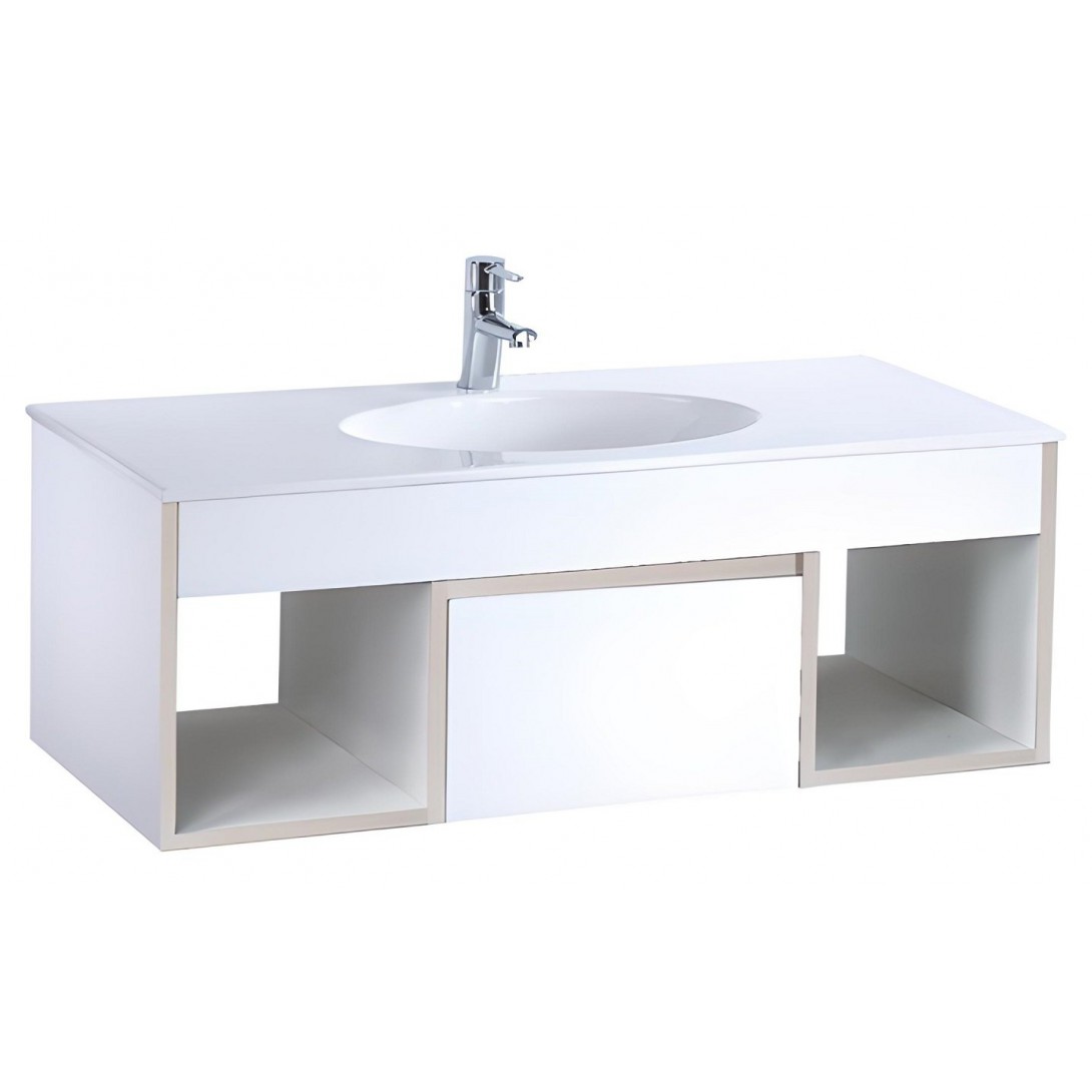 Bộ Tủ Lavabo Caesar Treo Tường LF5028/EH05028DDV - Ảnh 2