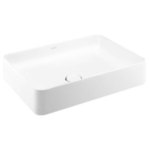 Chậu Lavabo COTTO C00342 MWH Đặt Bàn Màu Trắng Mờ