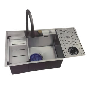 Chậu rửa chén 1 hố kèm vòi Luxta LC8949F-3.0