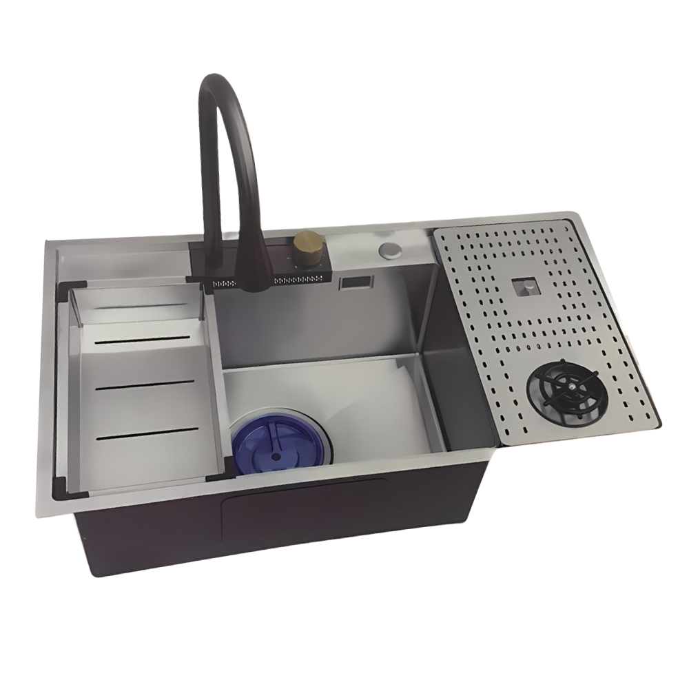 Chậu rửa chén 1 hố kèm vòi Luxta LC8949F-3.0