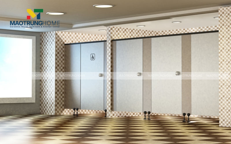 Bố trí ít nhất một phòng vệ sinh có diện tích đủ rộng cho xe lăn di chuyển