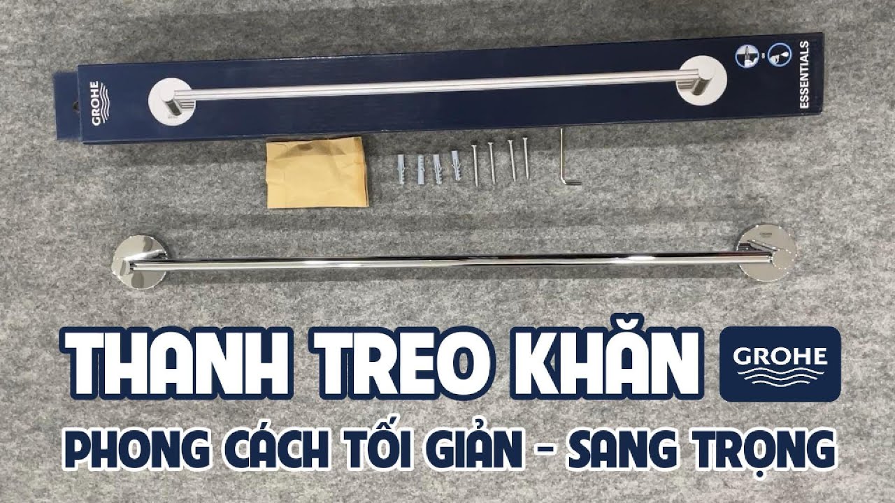 Thanh treo khăn Essentials 600mm GROHE 40366001