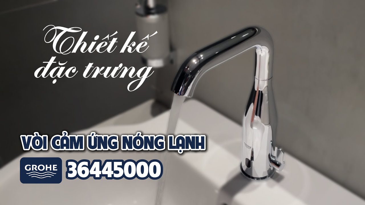 Vòi chậu nóng lạnh cảm ứng dùng pin Eurocube E GROHE 36445000
