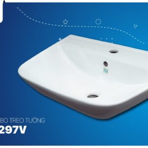 Chậu rửa lavabo treo tường INAX L-297V (L297V) (L-297VFC)