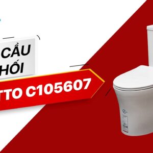 Bồn cầu 1 khối COTTO C105607 nắp êm dòng Vista