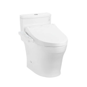 Bàn cầu một khối kèm nắp rửa điện tử WASHLET dòng C2 MS885CDW17 cao cấp, chính hãng | TOTO