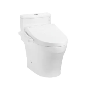 Bàn cầu một khối kèm nắp rửa điện tử WASHLET dòng C2 MS885DW16 cao cấp, chính hãng | TOTO