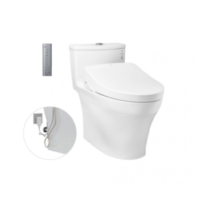 Bàn cầu xí bệt một khối kèm nắp rửa điện tử WASHLET dòng S7 MS885DW11 cao cấp, chính hãng | TOTO