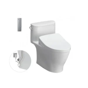 Bàn cầu một khối kèm nắp rửa điện tử WASHLET dòng S7 MS887RW11 cao cấp, chính hãng | TOTO