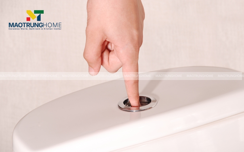 Nhấn nút nhưng không xả được nước hoặc xả yếu