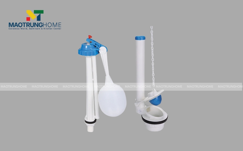 Phao nước hoạt động như một công tắc cơ học, điều khiển trực tiếp van cấp