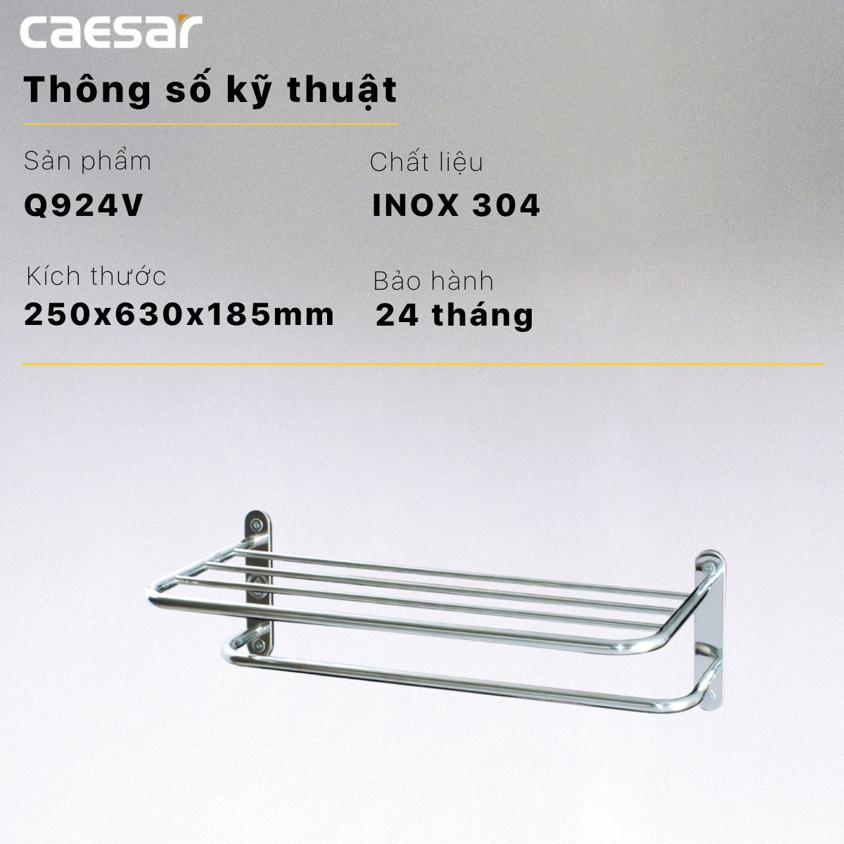 Giá Treo Khăn 2 Tầng - Q924V - Ảnh 8