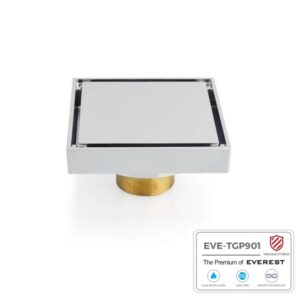 Phễu thu sàn mạ chrome EVE-TGP901 KT: 10X10cm