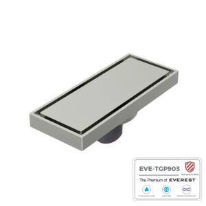 Phễu thu sàn mạ chrome EVE-TGP903 8x30cm