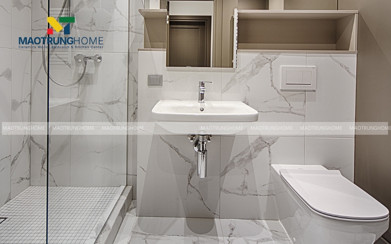 Hình ảnh các hốc tường được xây âm vào bên trong