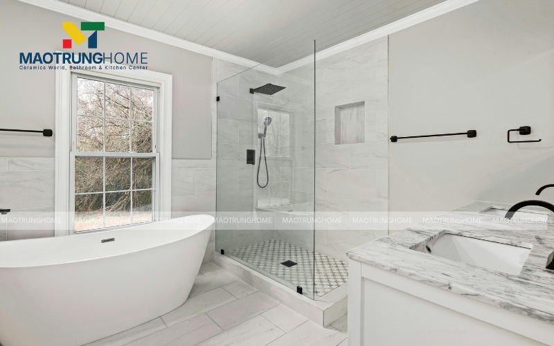 Nâng cốt sàn khu vực khô cao hơn khu vực ướt