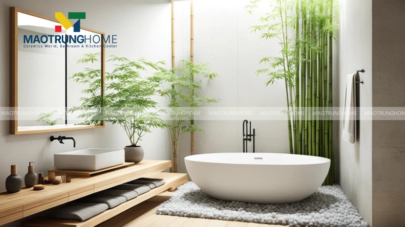 Mẫu thiết kế cho nhà vệ sinh rộng, biệt thự giúp không gian thêm ấn tượng