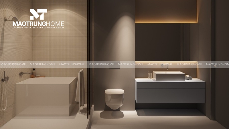 Tối ưu không gian với thiết kế cho nhà vệ sinh nhỏ, chung cư tiện nghi