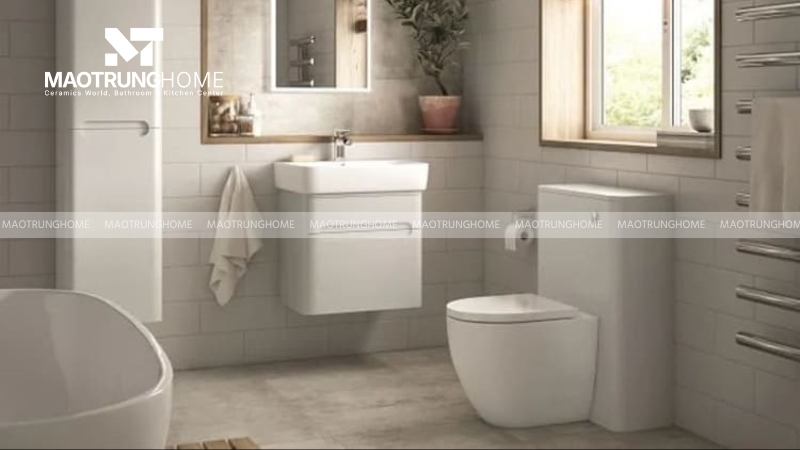 Thiết kế thông minh cùng nhà vệ sinh kết hợp phòng tắm tiện lợi