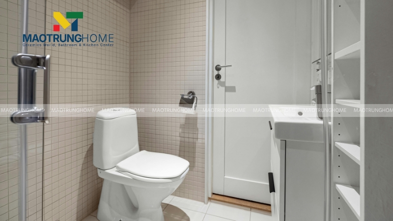 Nhà vệ sinh kết hợp phòng tắm tiện lợi, tối ưu diện tích sống