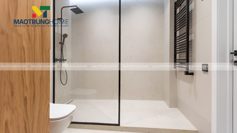 Thiết kế nhà vệ sinh và nhà tắm riêng cho không gian hạn chế (Mẫu 3)