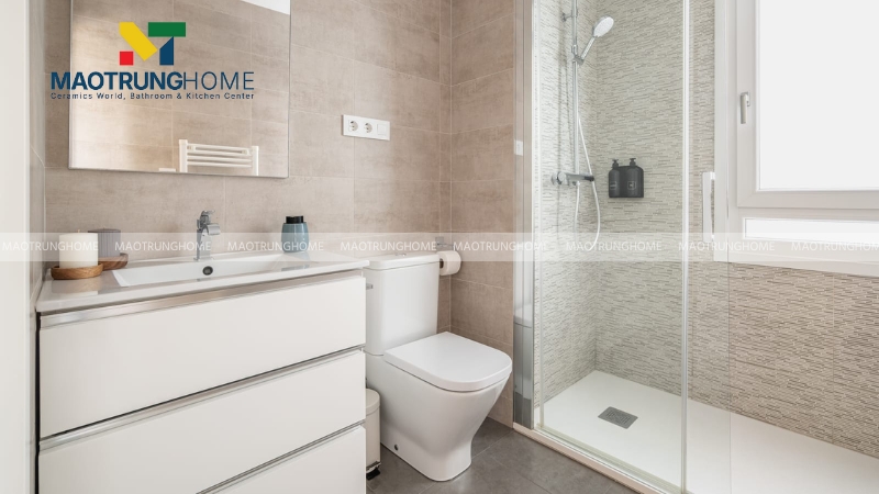 Thiết kế nhà vệ sinh và nhà tắm riêng: Phong cách tối giản (Mẫu 2)