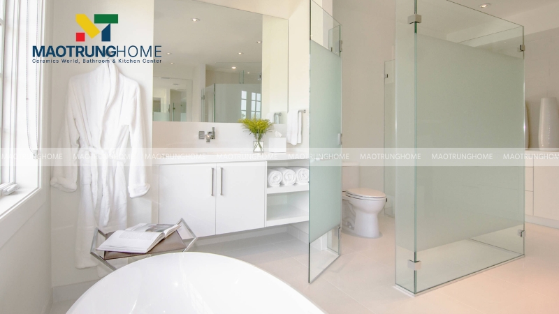 Thiết kế nhà vệ sinh và nhà tắm riêng: Phong cách tối giản (Mẫu 4)