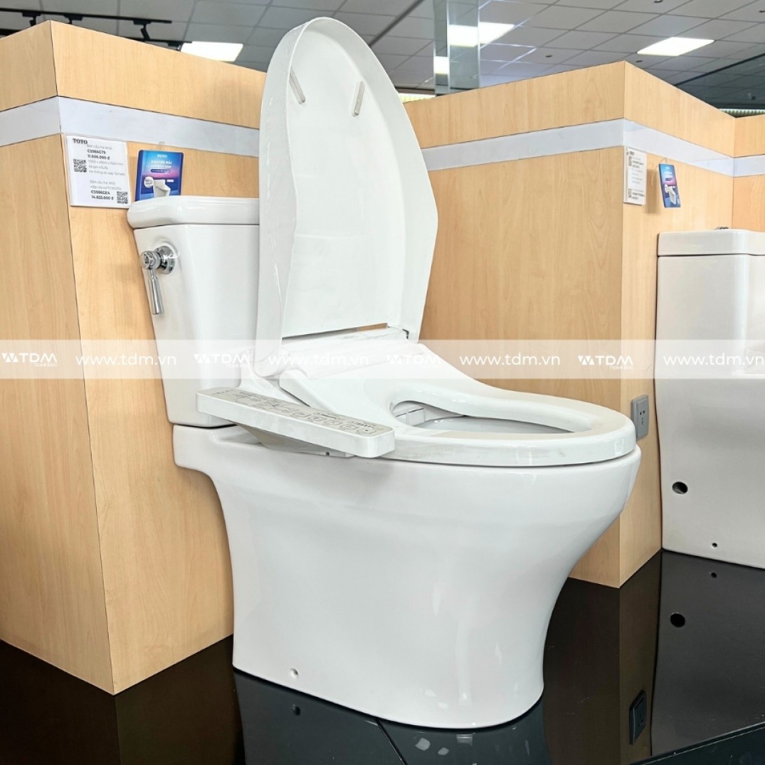 Bồn Cầu Điện Tử TOTO CS986CGW17 Nắp Rửa Washlet TCF23460AAA C2 Giấu Dây - Ảnh 5