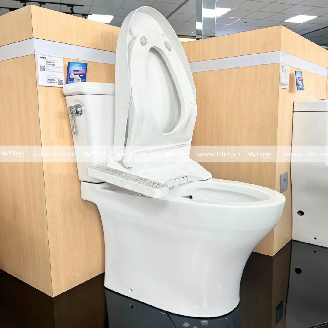 Bồn Cầu Điện Tử TOTO CS986CGW17 Nắp Rửa Washlet TCF23460AAA C2 Giấu Dây - Ảnh 6