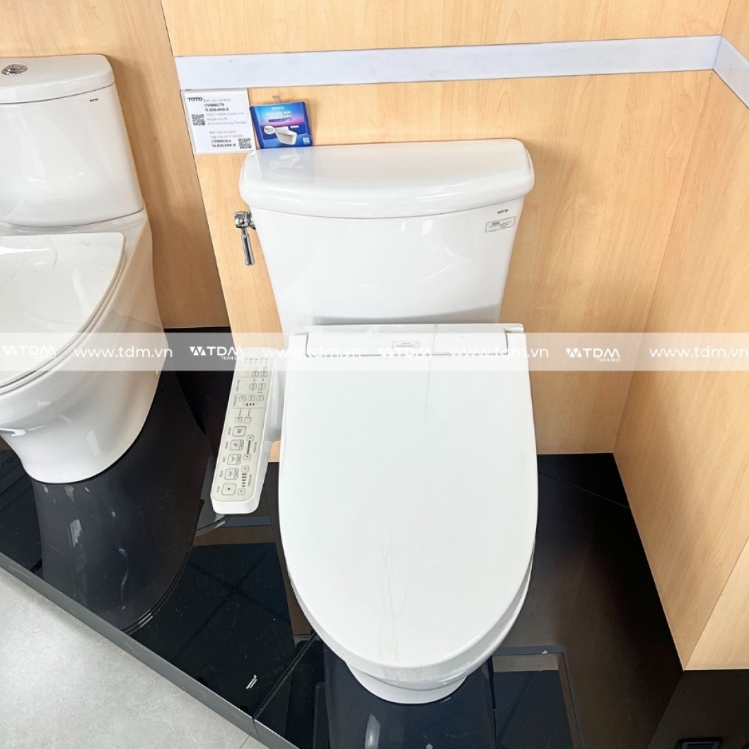Bồn Cầu Điện Tử TOTO CS986CGW17 Nắp Rửa Washlet TCF23460AAA C2 Giấu Dây - Ảnh 8