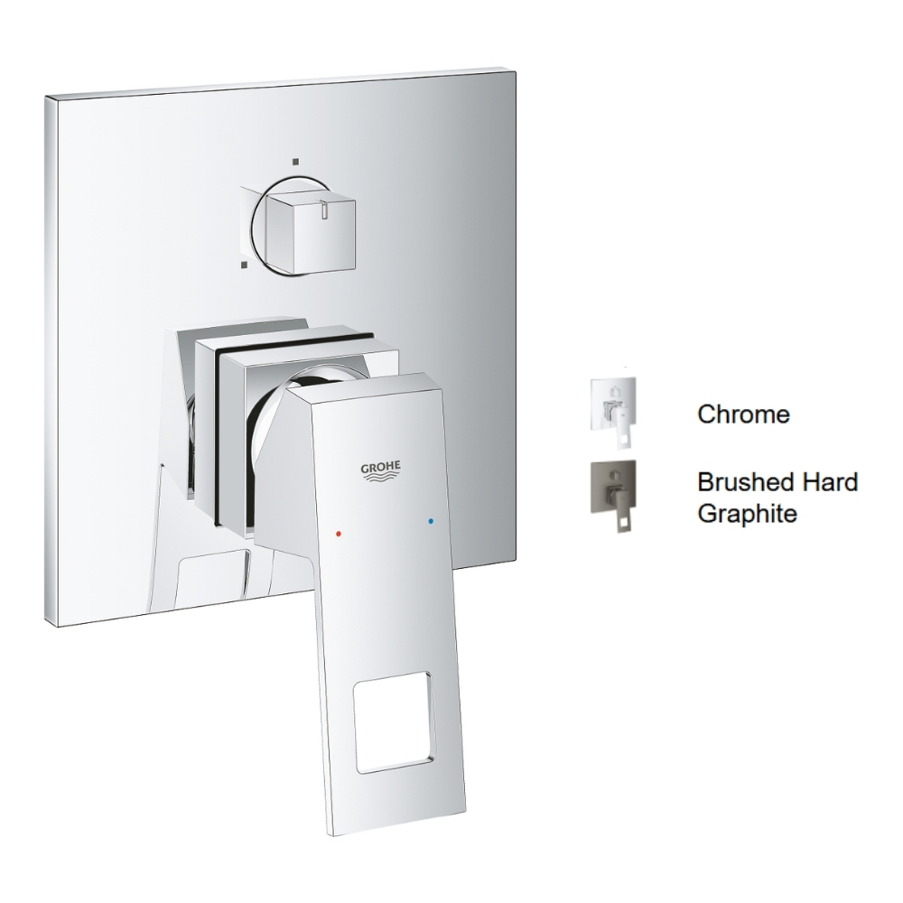 Van nóng lạnh kèm chuyển hướng 3 đường Eurocube GROHE 24094000 - Ảnh 2