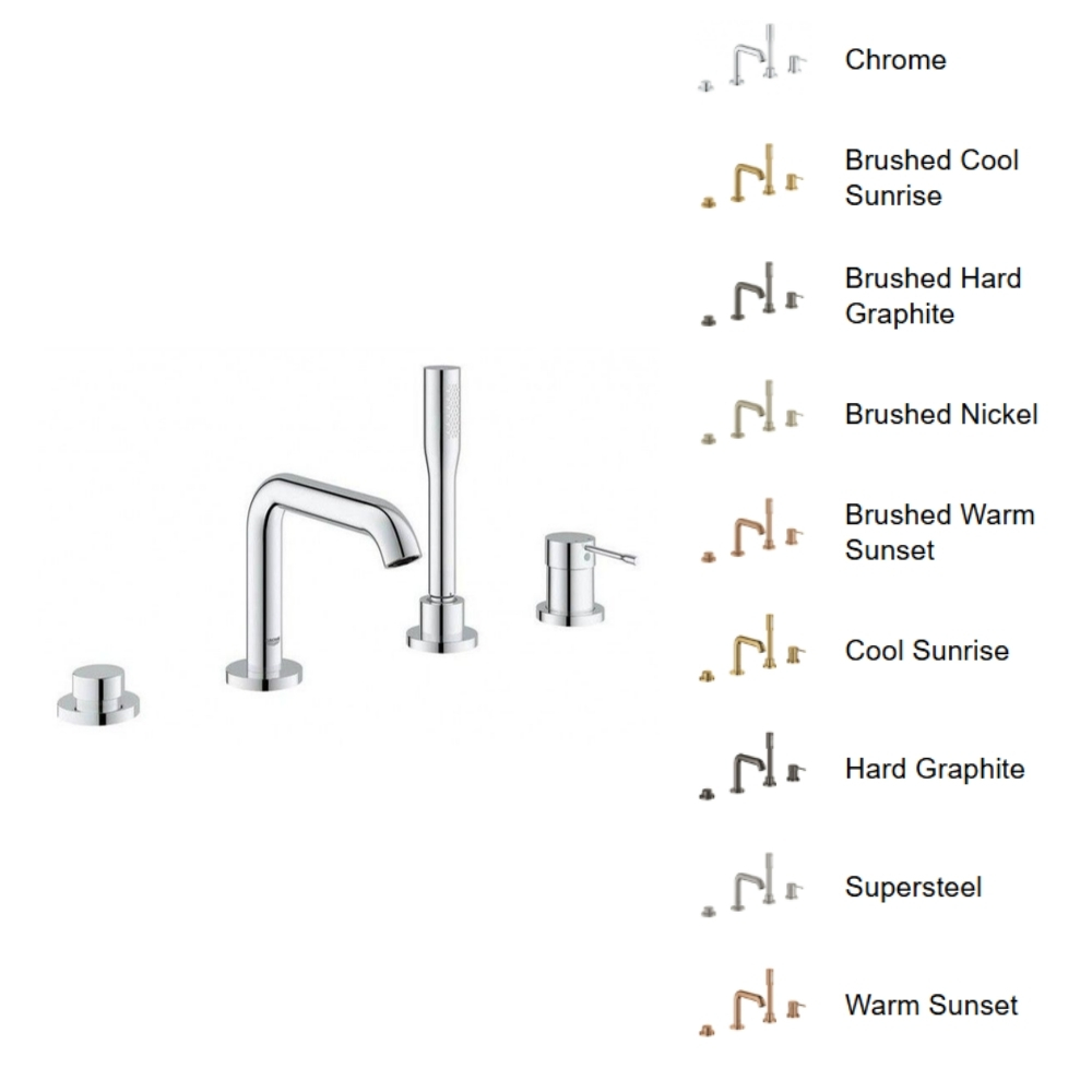 Vòi bồn tắm 4 lỗ nóng lạnh Essence GROHE 19578001 - Ảnh 2