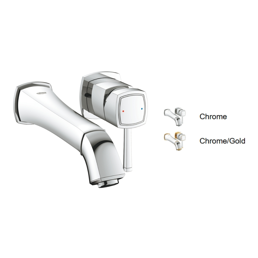 Vòi chậu nóng lạnh gắn tường 2 lỗ Grandera GROHE 19930000 - Ảnh 2