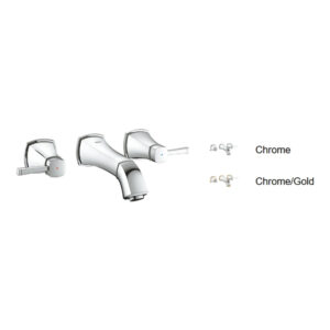 Vòi chậu nóng lạnh gắn tường 3 lỗ Grandera GROHE 20414000