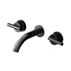 Vòi Lavabo COTTO CPF203A#BN2 Gắn Tường Nóng Lạnh Màu Đen Quil