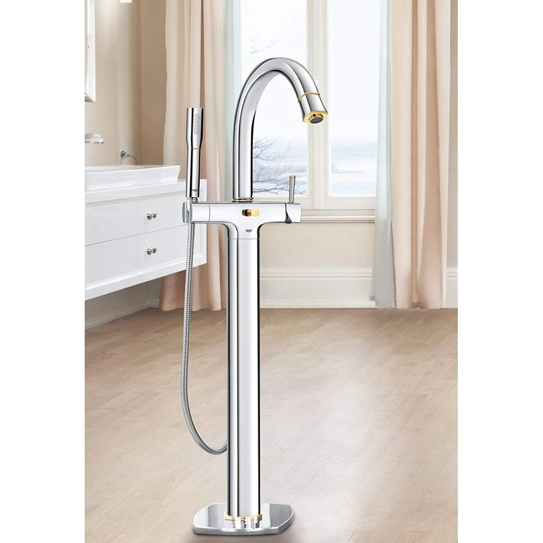 Vòi Bồn Tắm Grohe 23318IG0 + 29086000 Đặt Sàn Grandera - Ảnh 4