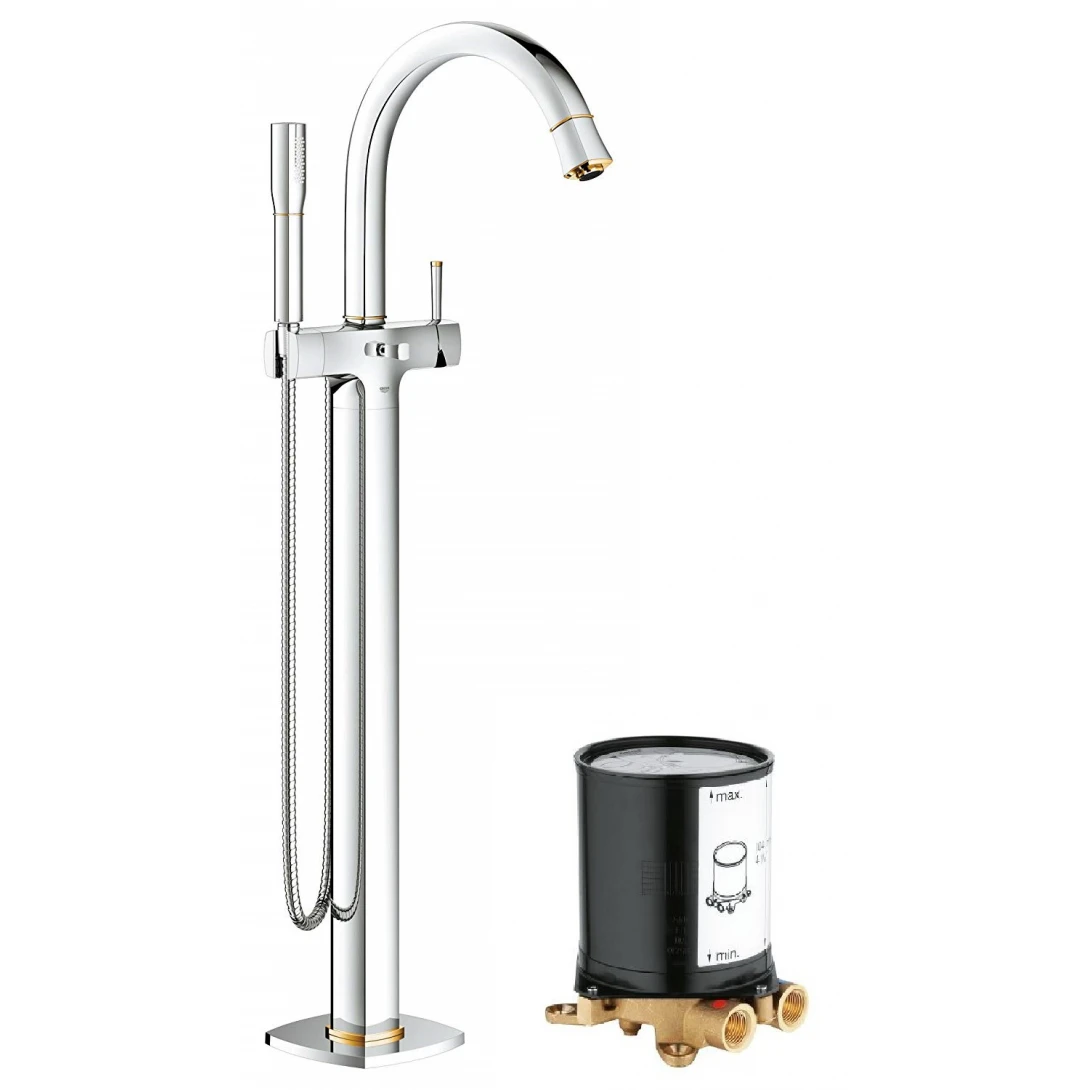 Vòi Bồn Tắm Grohe 23318IG0 + 29086000 Đặt Sàn Grandera - Ảnh 2