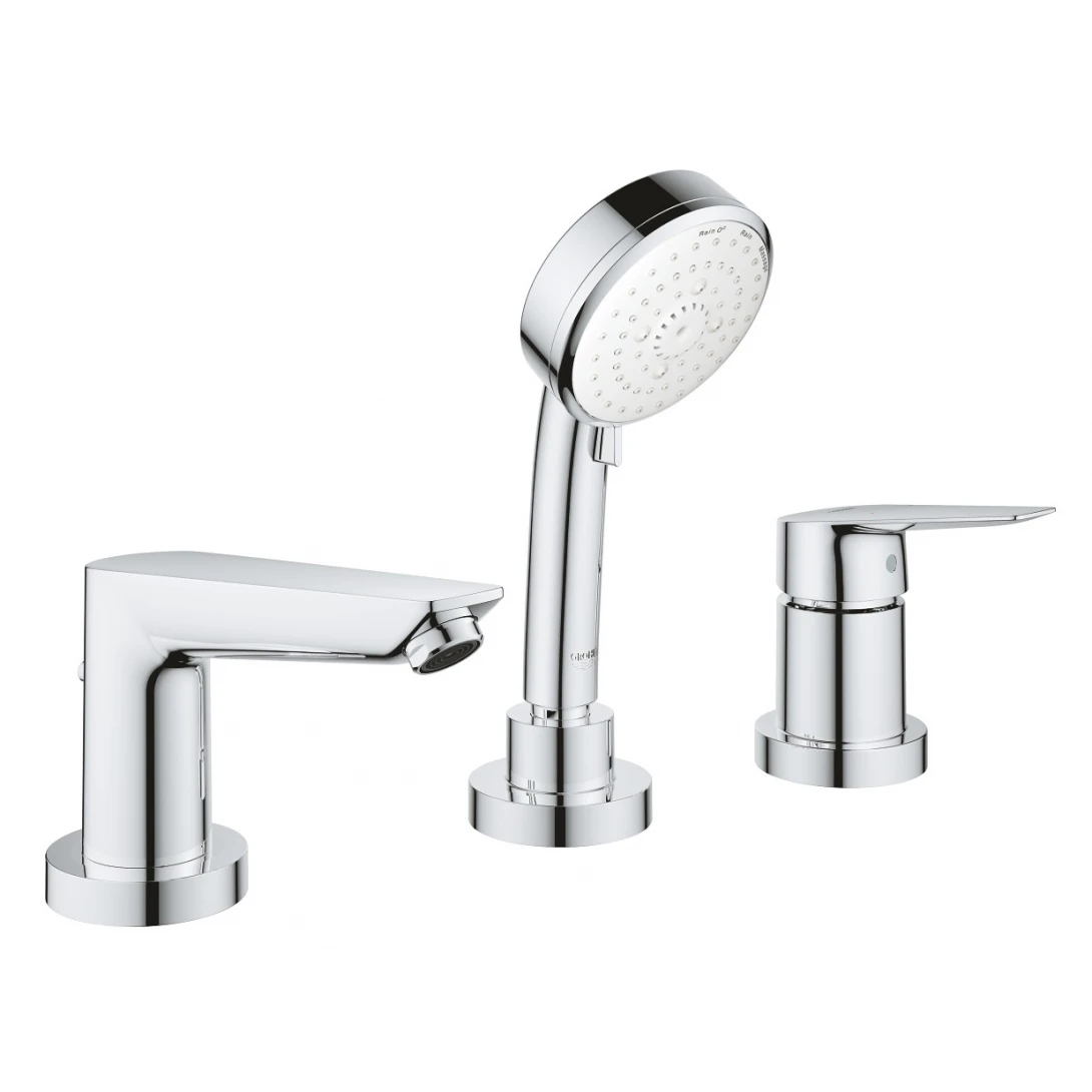 Bộ vòi xả Grohe BauEdge OHM 2511710A 3 lỗ gắn thành bồn tắm - Ảnh 2
