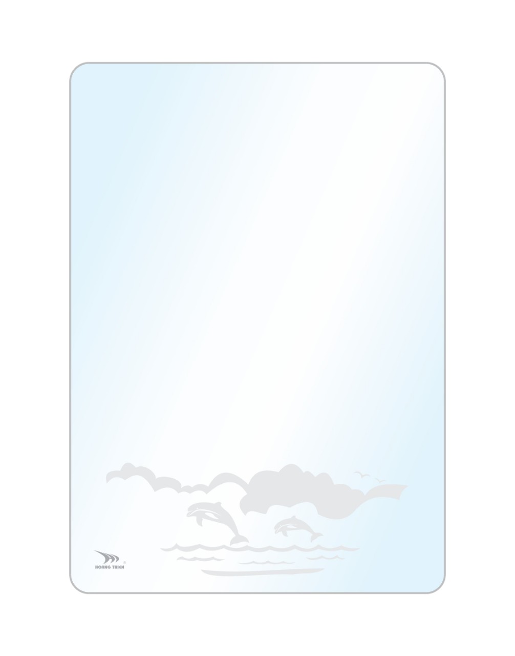 Gương soi bo góc hoa văn Hoàng Thiện HT 9964