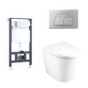 Bàn cầu đặt sàn nắp đóng êm Oval SC19507(F) + C962000 + C942100