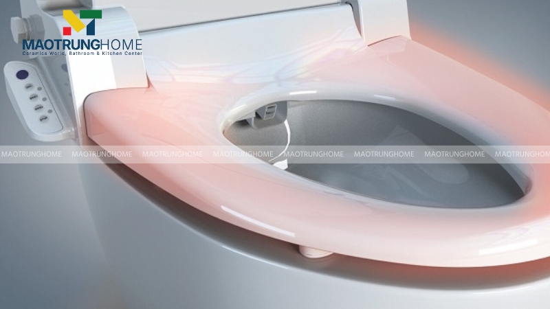 Nắp rửa điện tử tích hợp sẵn vòi rửa tiện lợi