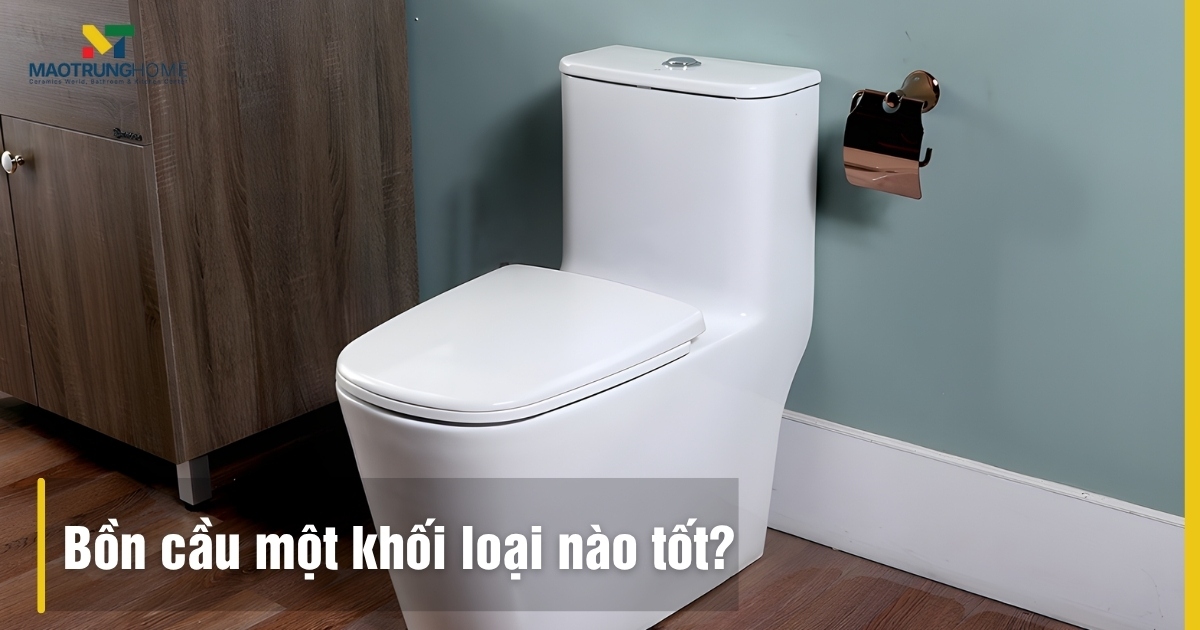 Bồn cầu 1 khối loại nào tốt? Đánh giá 5 thương hiệu hàng đầu 2025