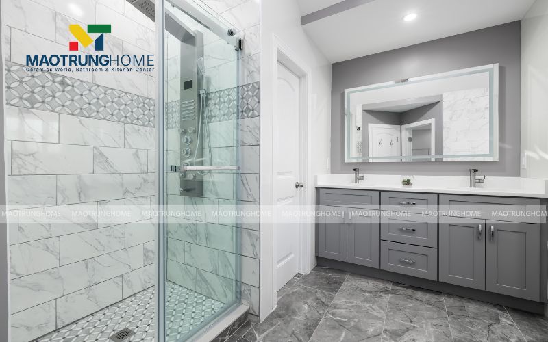 Chọn kích thước phù hợp theo diện tích phòng tắm