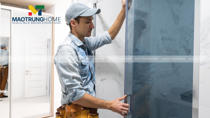 Lắp đặt cửa lùa hoặc cửa mở